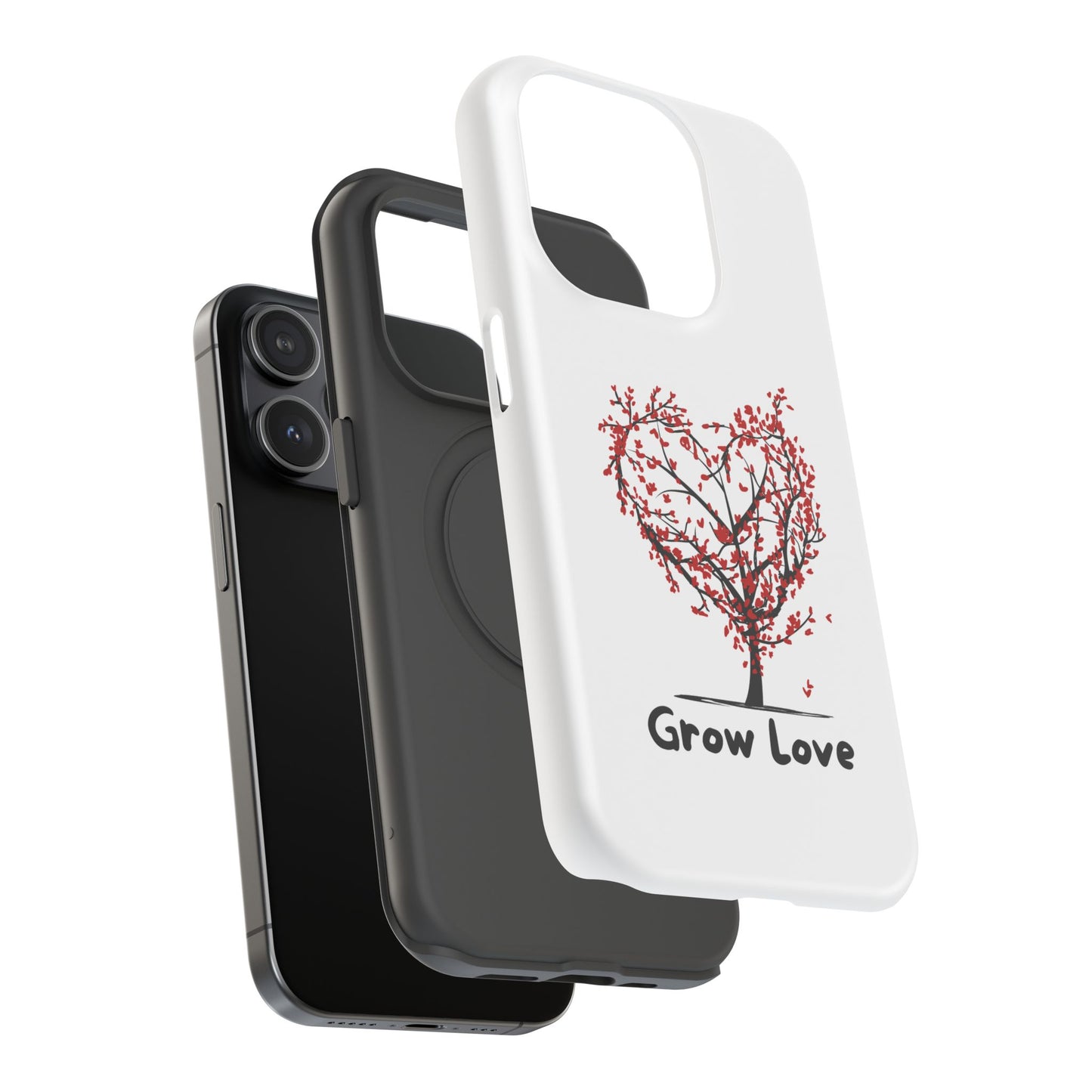 Grow Love Impact-Resistant Phone Case - Heart Tree Design