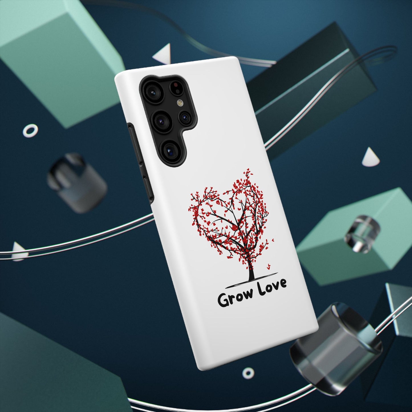 Grow Love Impact-Resistant Phone Case - Heart Tree Design