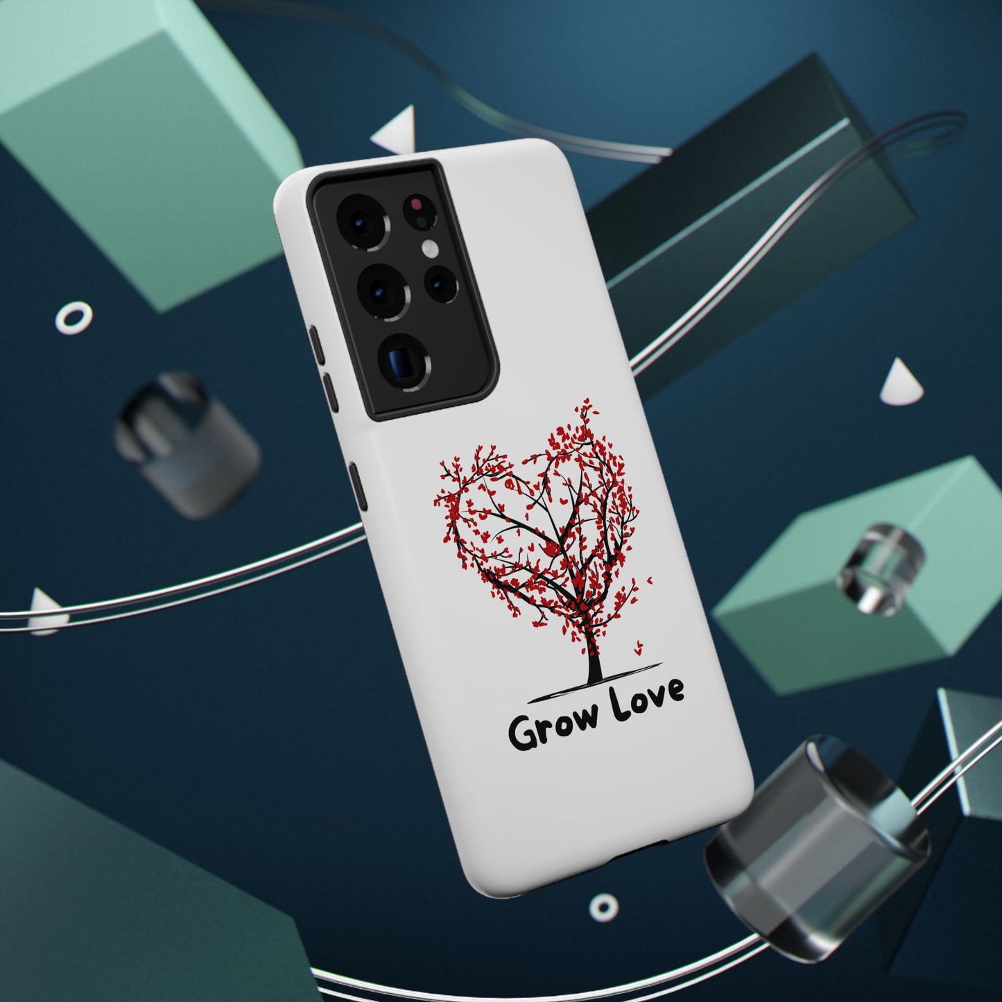 Grow Love Impact-Resistant Phone Case - Heart Tree Design