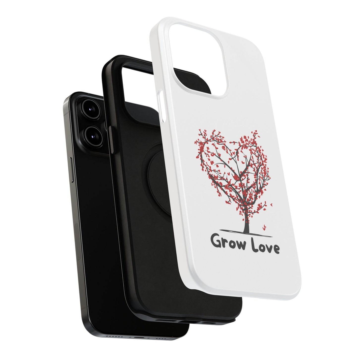 Grow Love Impact-Resistant Phone Case - Heart Tree Design