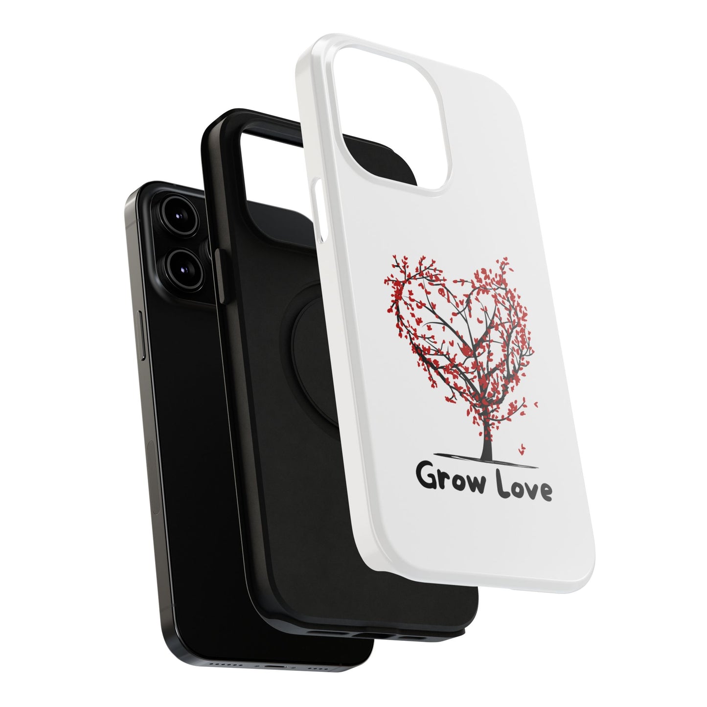 Grow Love Impact-Resistant Phone Case - Heart Tree Design