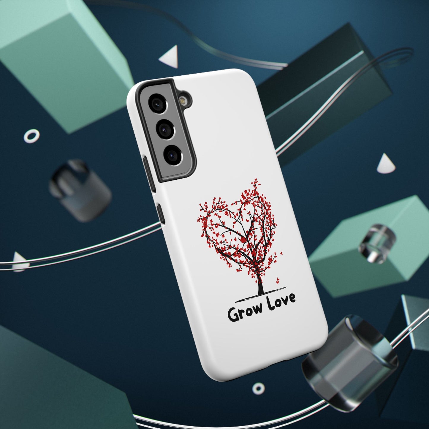 Grow Love Impact-Resistant Phone Case - Heart Tree Design