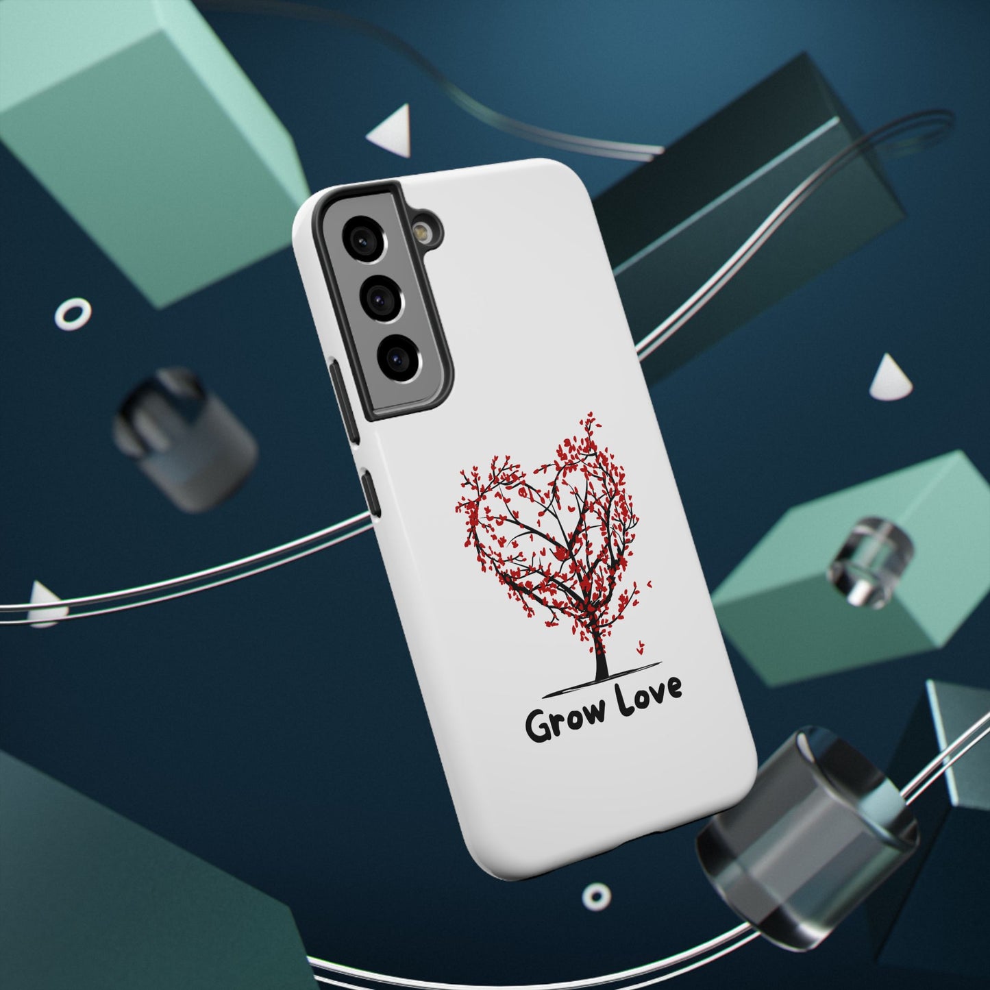 Grow Love Impact-Resistant Phone Case - Heart Tree Design