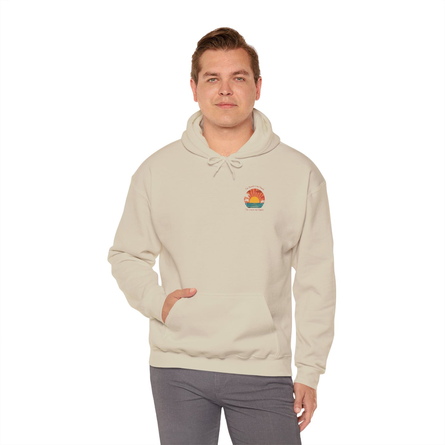 Sunset Vibes Unisex Heavy Blend™ Hooded Sweatshirt - Perfect for Beach Lovers