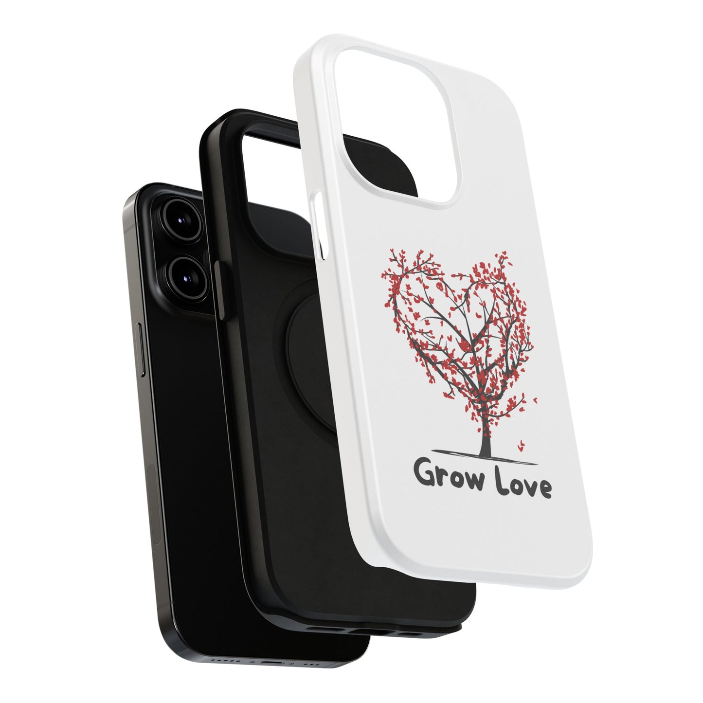 Grow Love Impact-Resistant Phone Case - Heart Tree Design