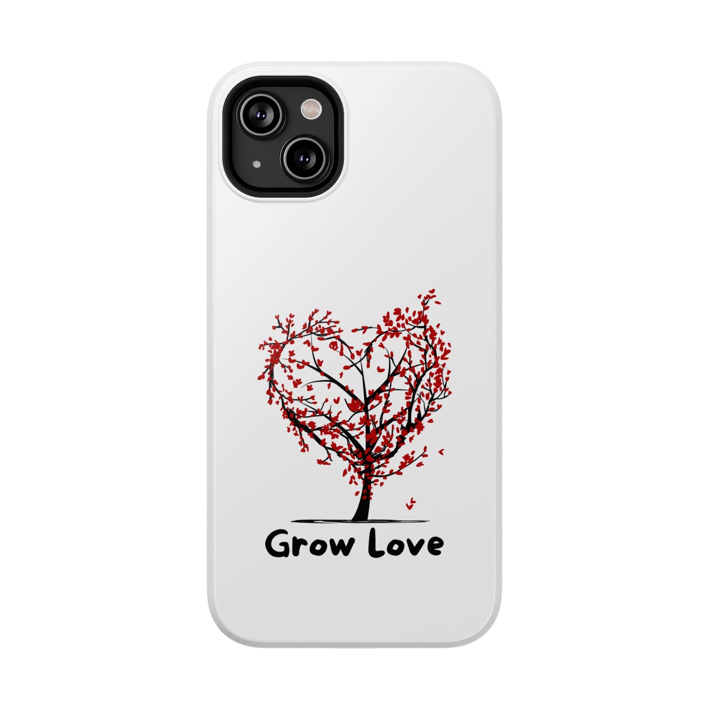 Grow Love Impact-Resistant Phone Case - Heart Tree Design