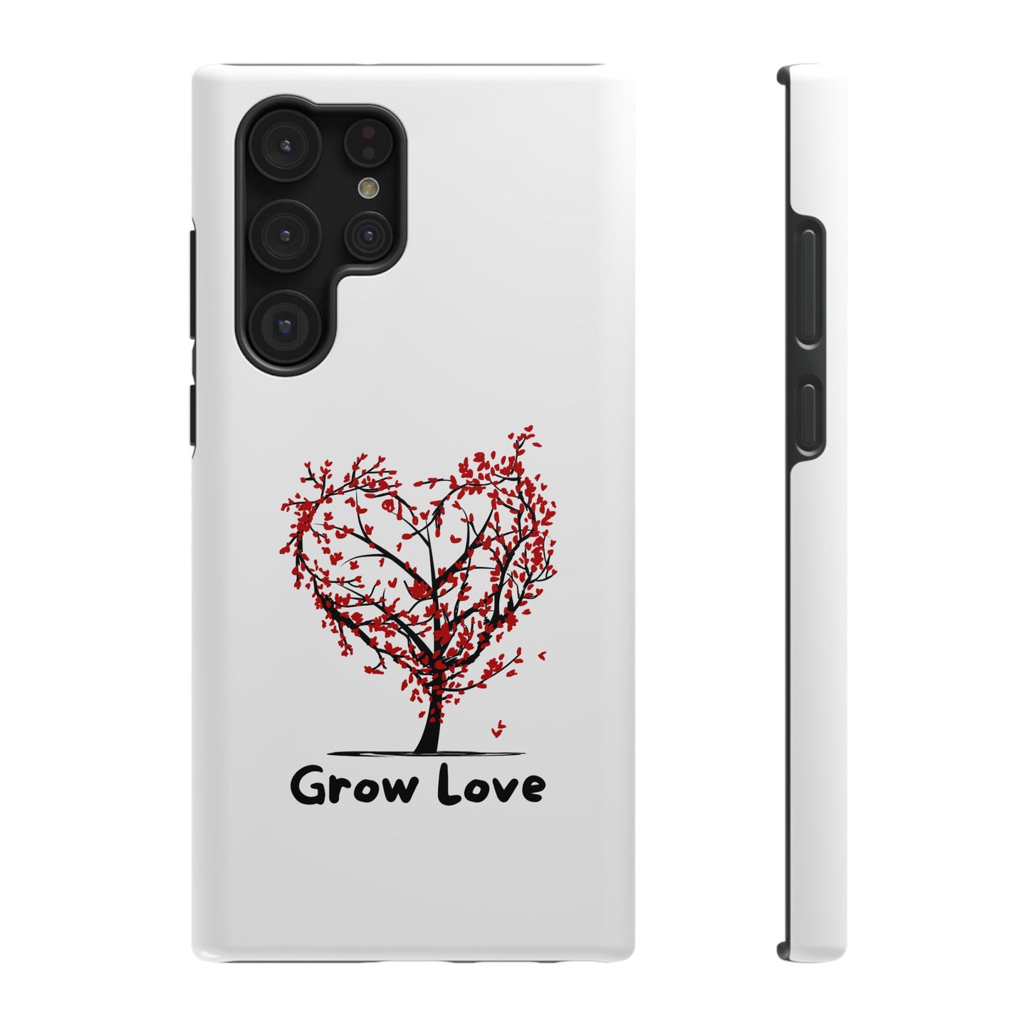 Grow Love Impact-Resistant Phone Case - Heart Tree Design