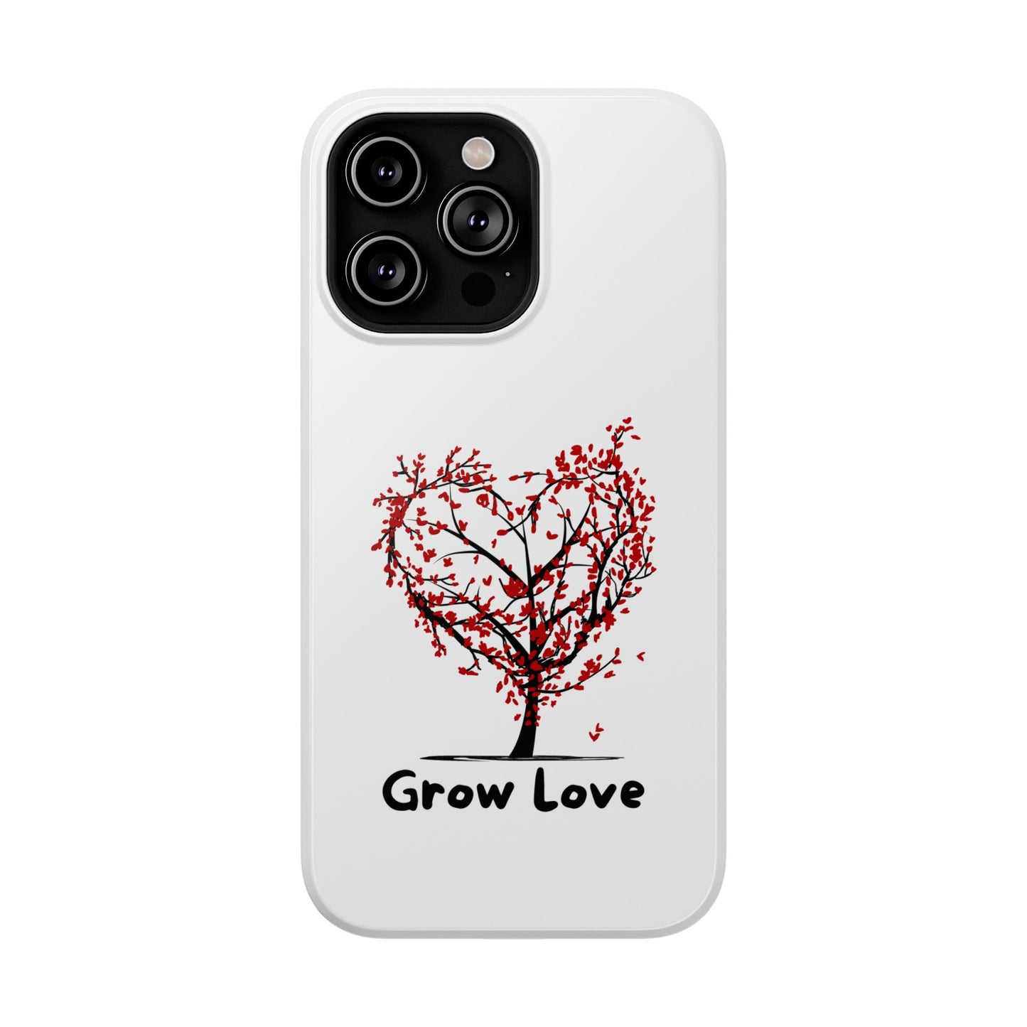 Grow Love Impact-Resistant Phone Case - Heart Tree Design