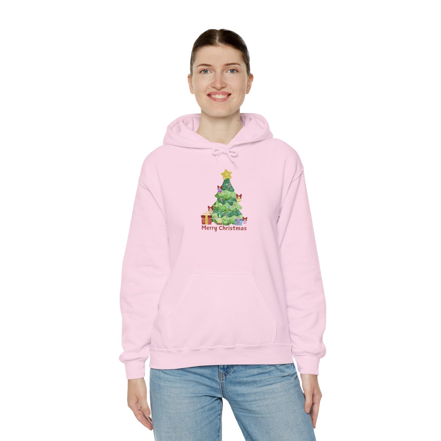 Merry Christmas Tree Hoodie - Unisex Heavy Blend™ Sweatshirt