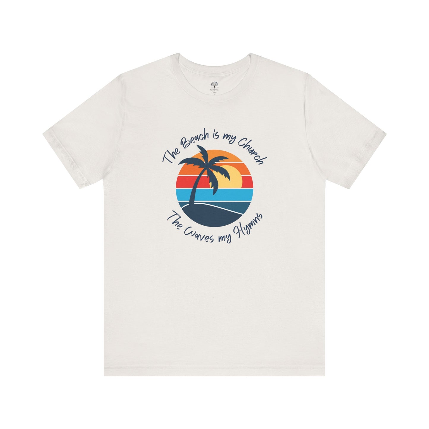 Sunset Beach Vibes Unisex Tee - "The Beach is my Church, The Waves my Hymns"