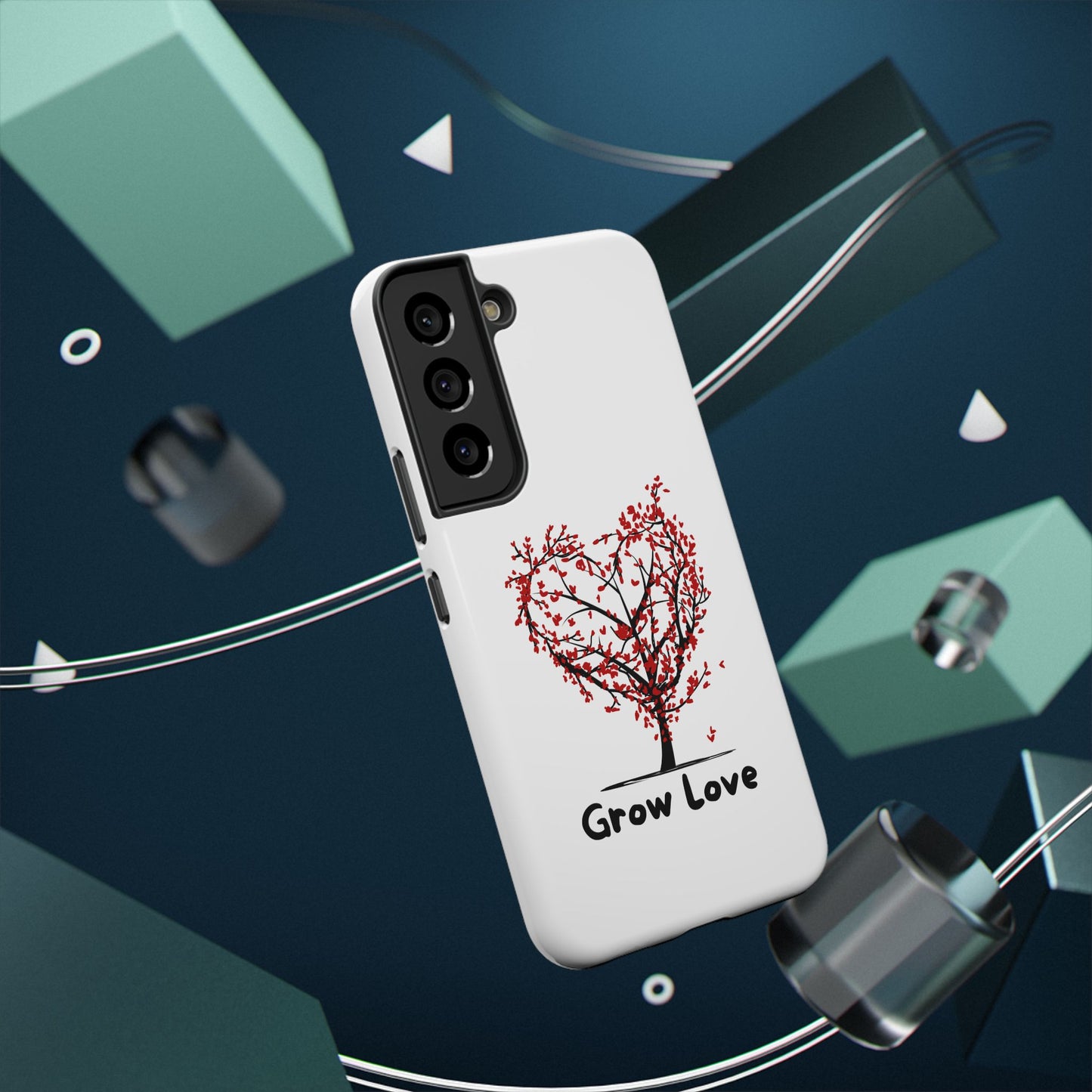 Grow Love Impact-Resistant Phone Case - Heart Tree Design