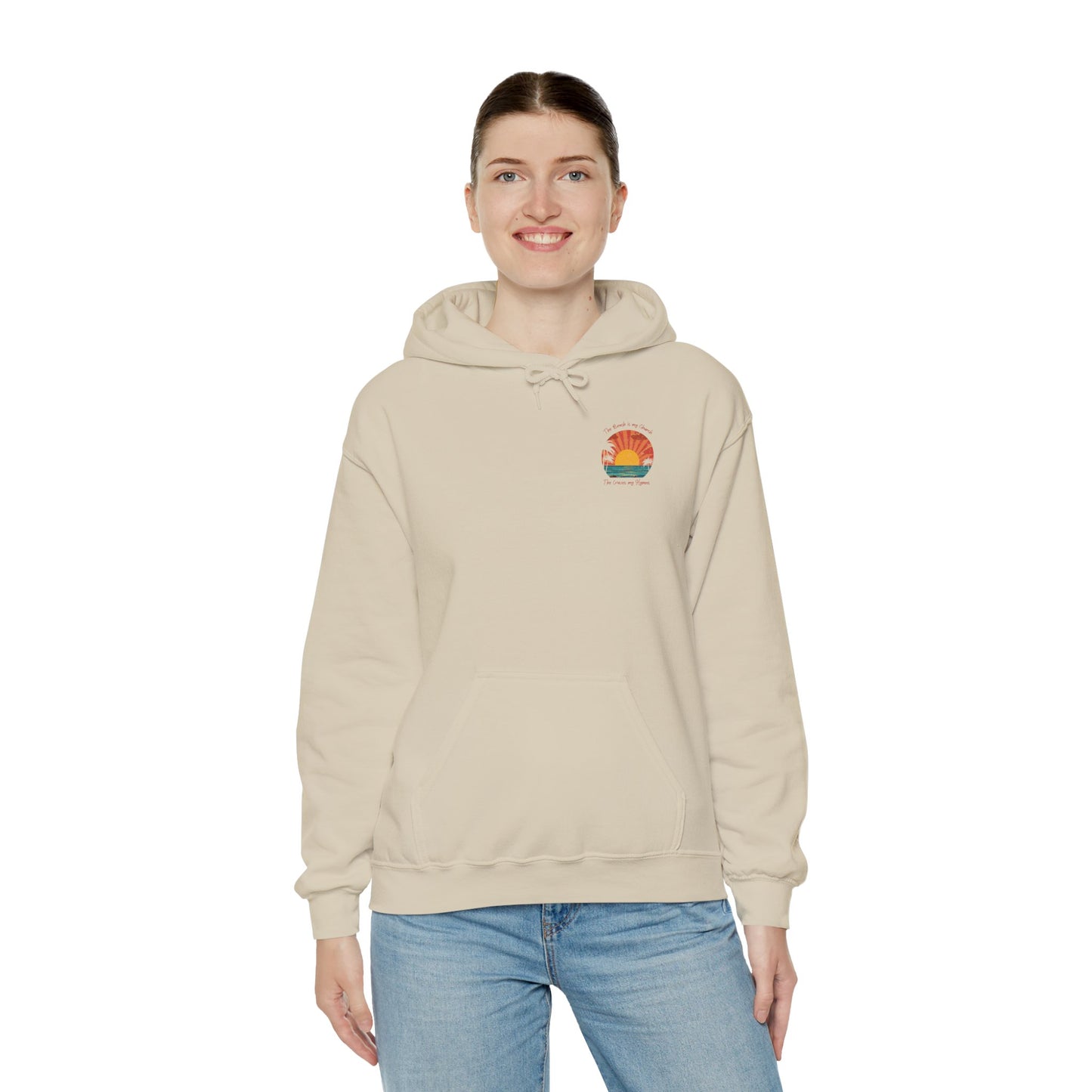 Sunset Vibes Unisex Heavy Blend™ Hooded Sweatshirt - Perfect for Beach Lovers
