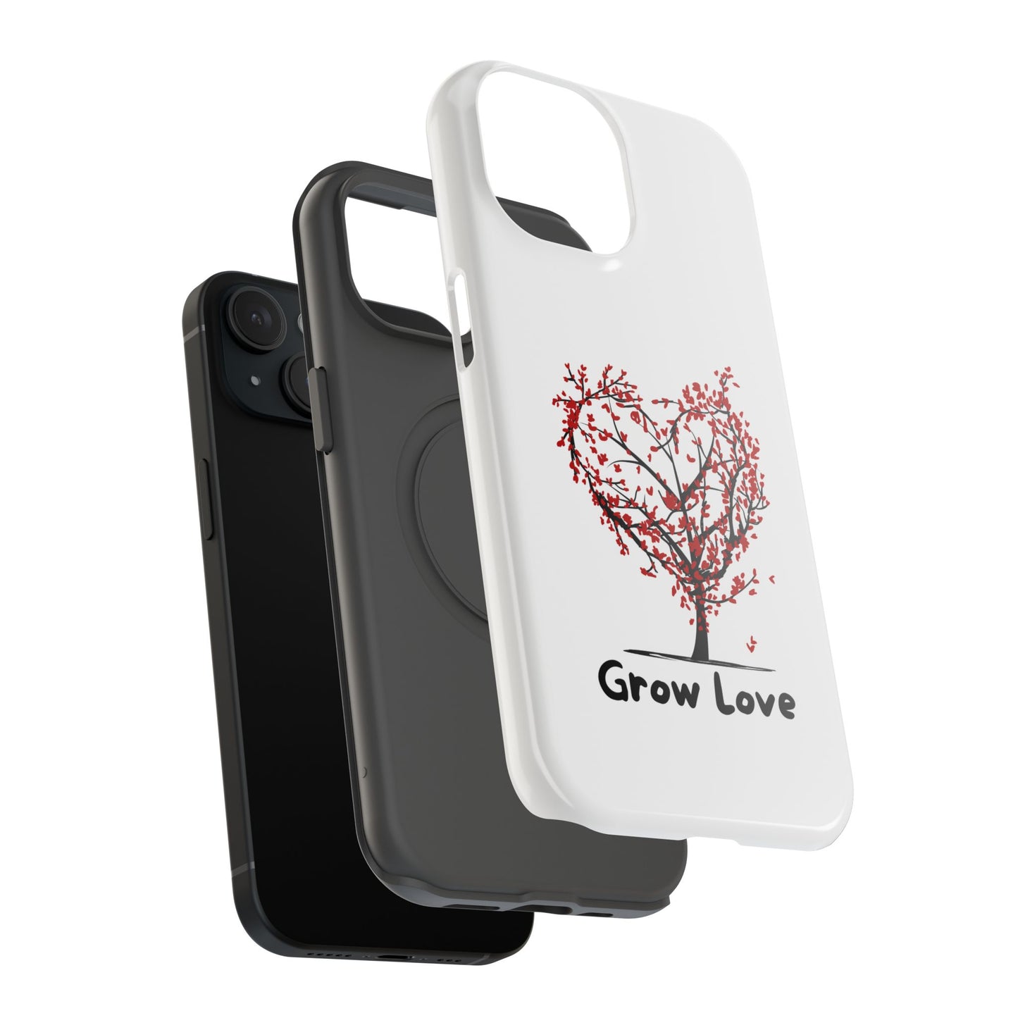 Grow Love Impact-Resistant Phone Case - Heart Tree Design