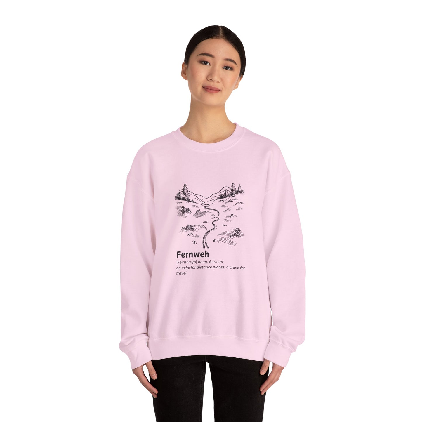 Fernweh Unisex Heavy Blend™ Crewneck Sweatshirt - Cozy Travel Inspired Apparel