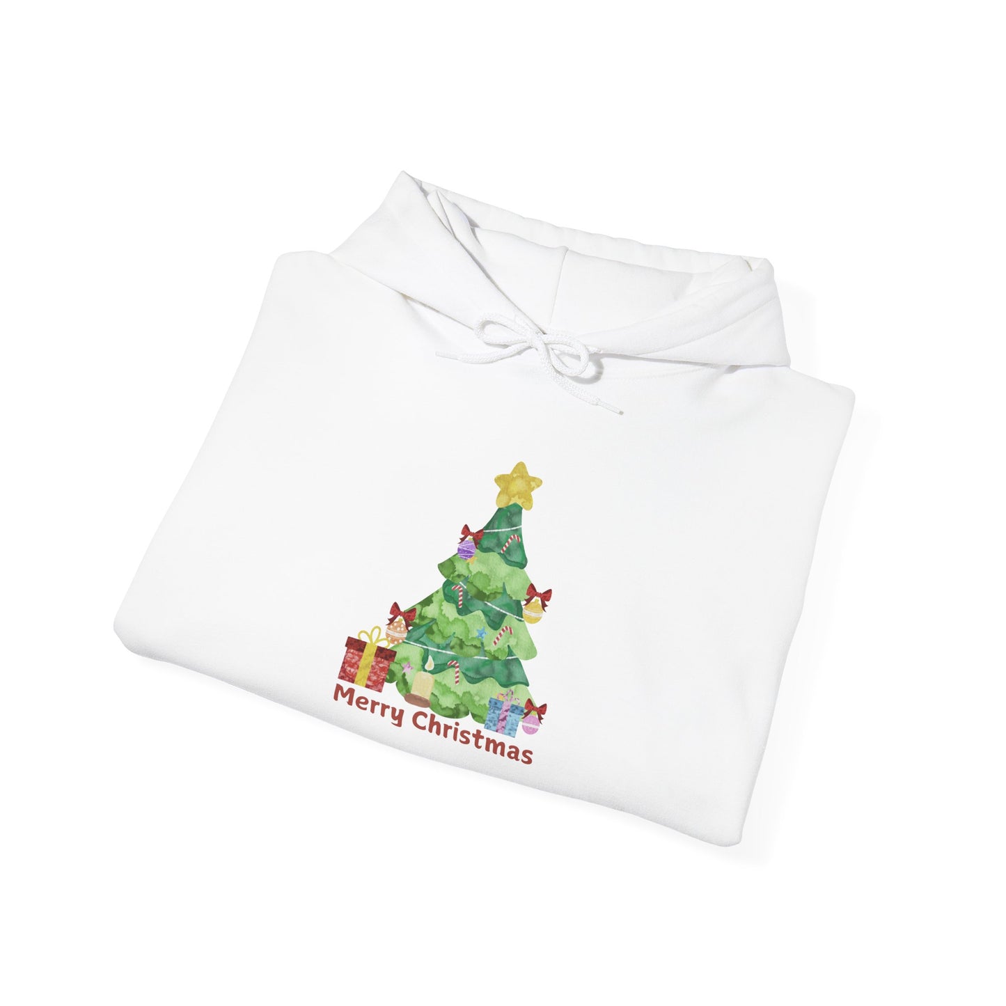Merry Christmas Tree Hoodie - Unisex Heavy Blend™ Sweatshirt