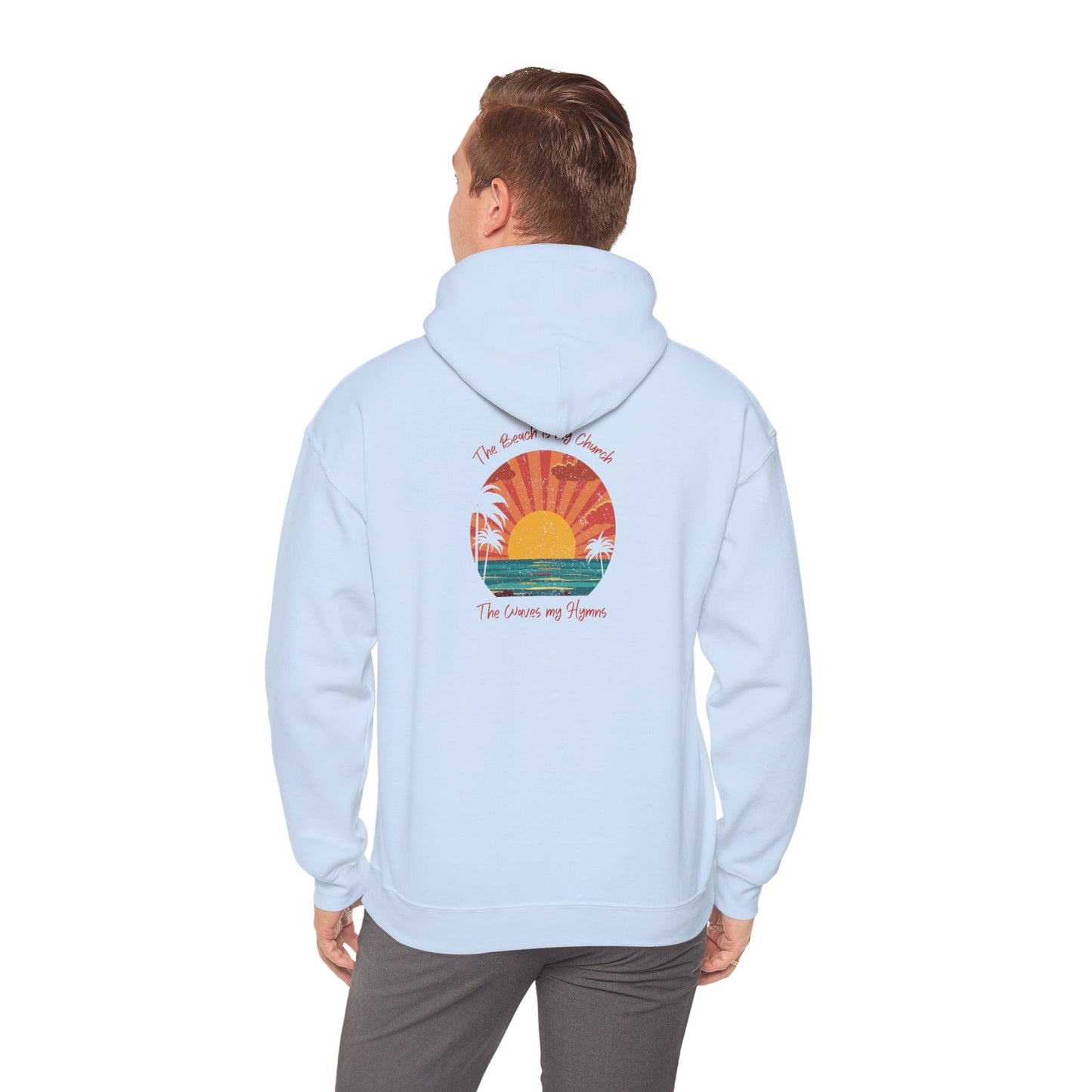 Sunset Vibes Unisex Heavy Blend™ Hooded Sweatshirt - Perfect for Beach Lovers