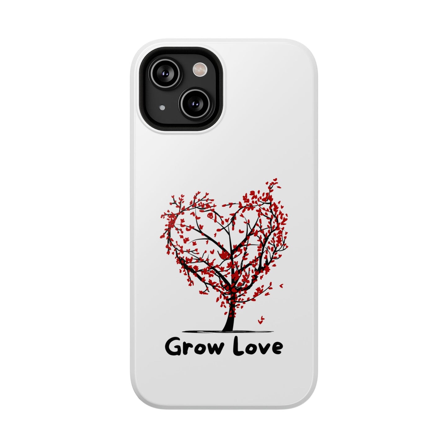 Grow Love Impact-Resistant Phone Case - Heart Tree Design
