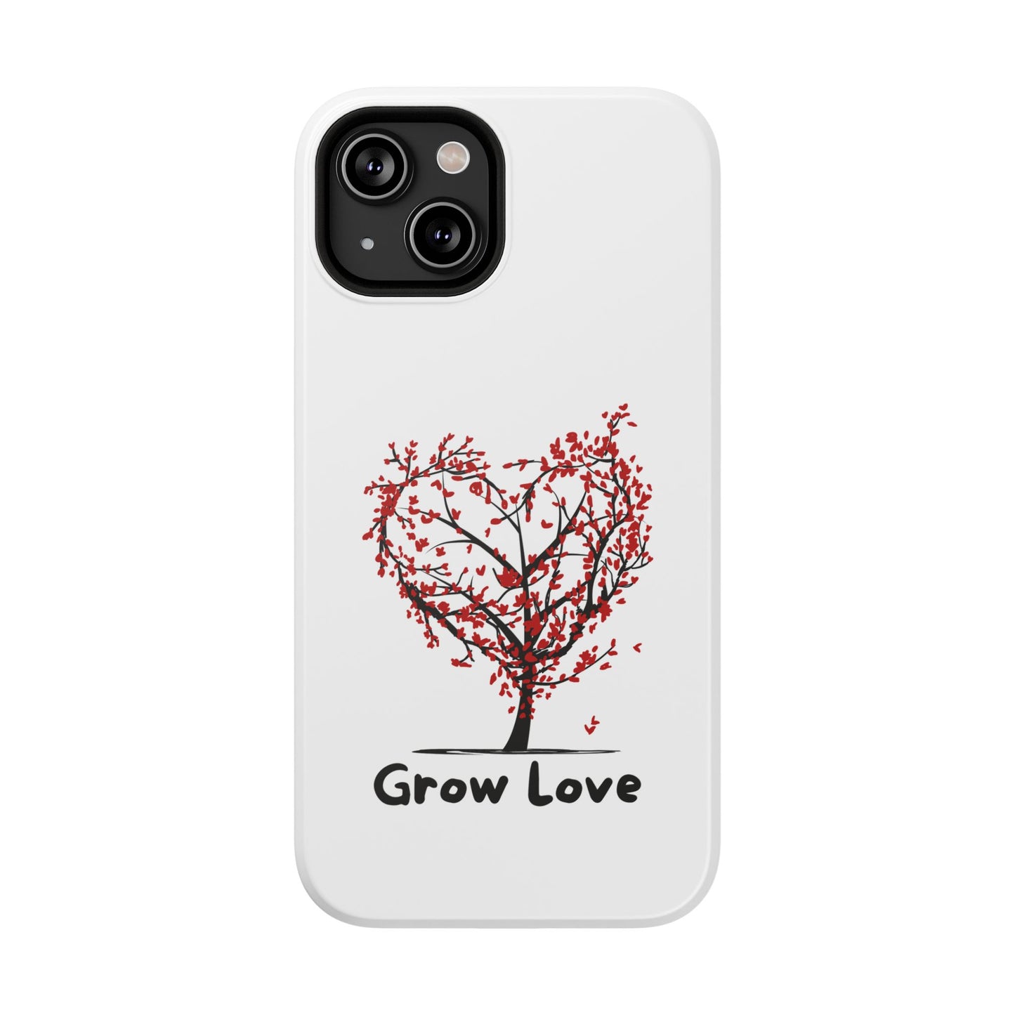 Grow Love Impact-Resistant Phone Case - Heart Tree Design