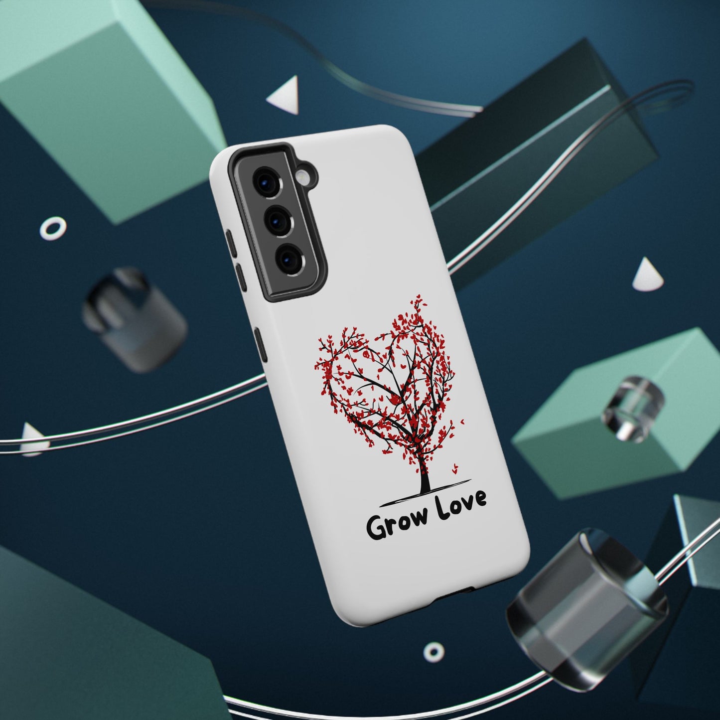 Grow Love Impact-Resistant Phone Case - Heart Tree Design