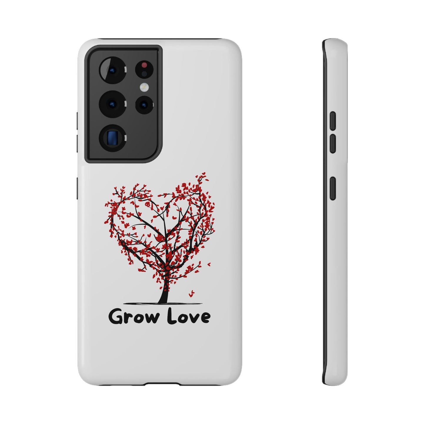 Grow Love Impact-Resistant Phone Case - Heart Tree Design