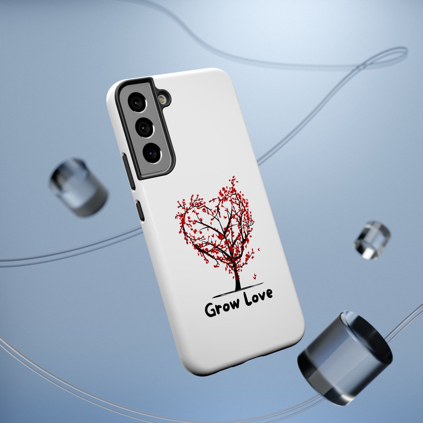 Grow Love Impact-Resistant Phone Case - Heart Tree Design