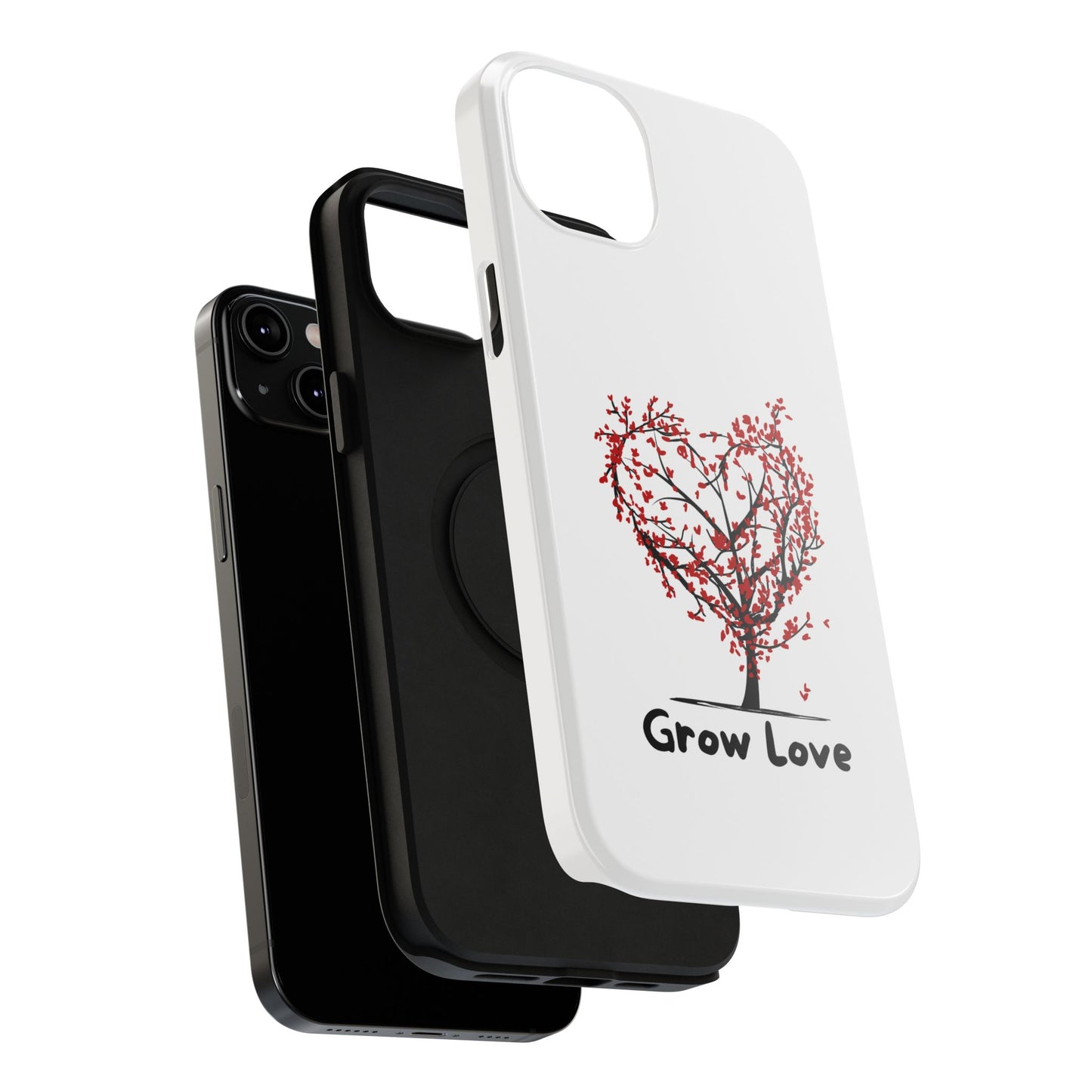 Grow Love Impact-Resistant Phone Case - Heart Tree Design
