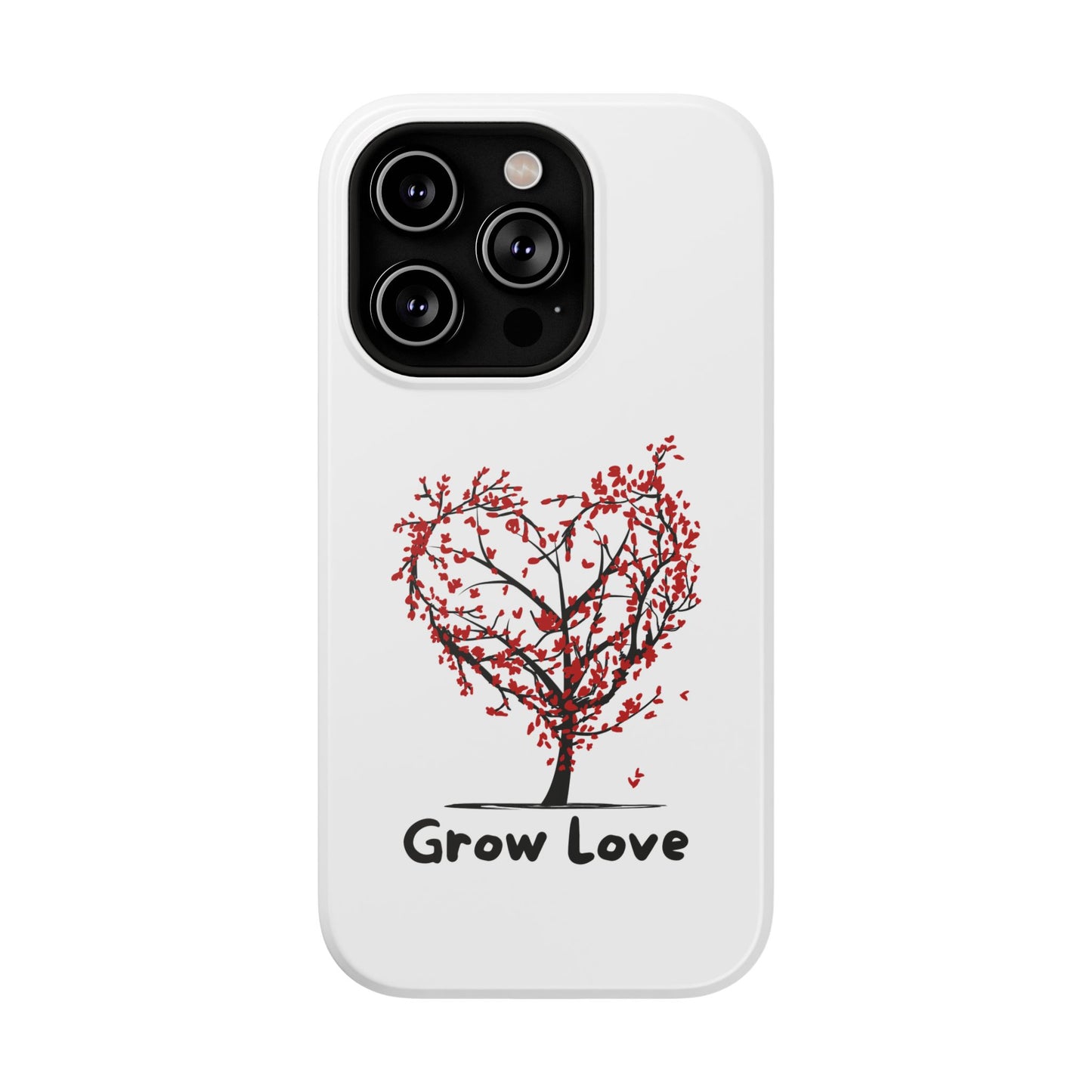 Grow Love Impact-Resistant Phone Case - Heart Tree Design