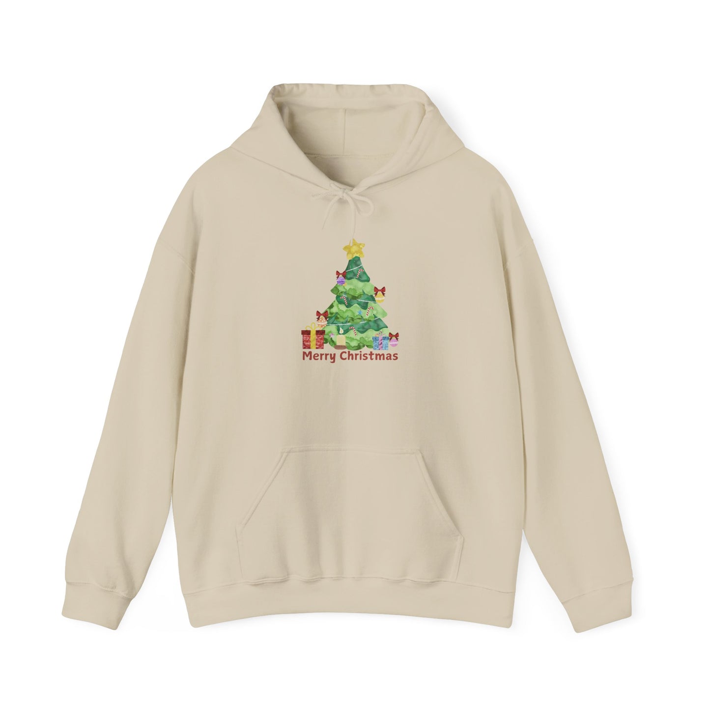Merry Christmas Tree Hoodie - Unisex Heavy Blend™ Sweatshirt