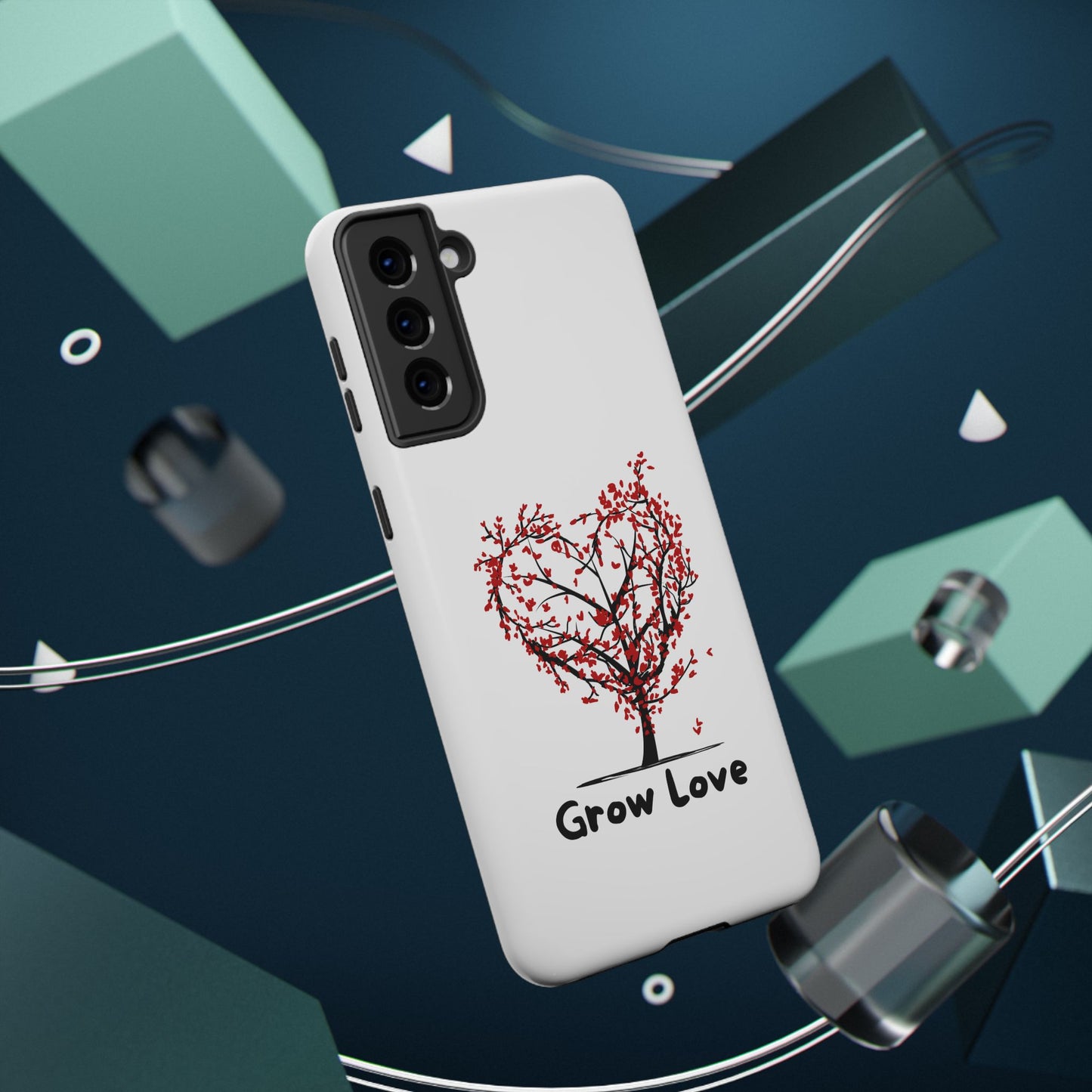 Grow Love Impact-Resistant Phone Case - Heart Tree Design