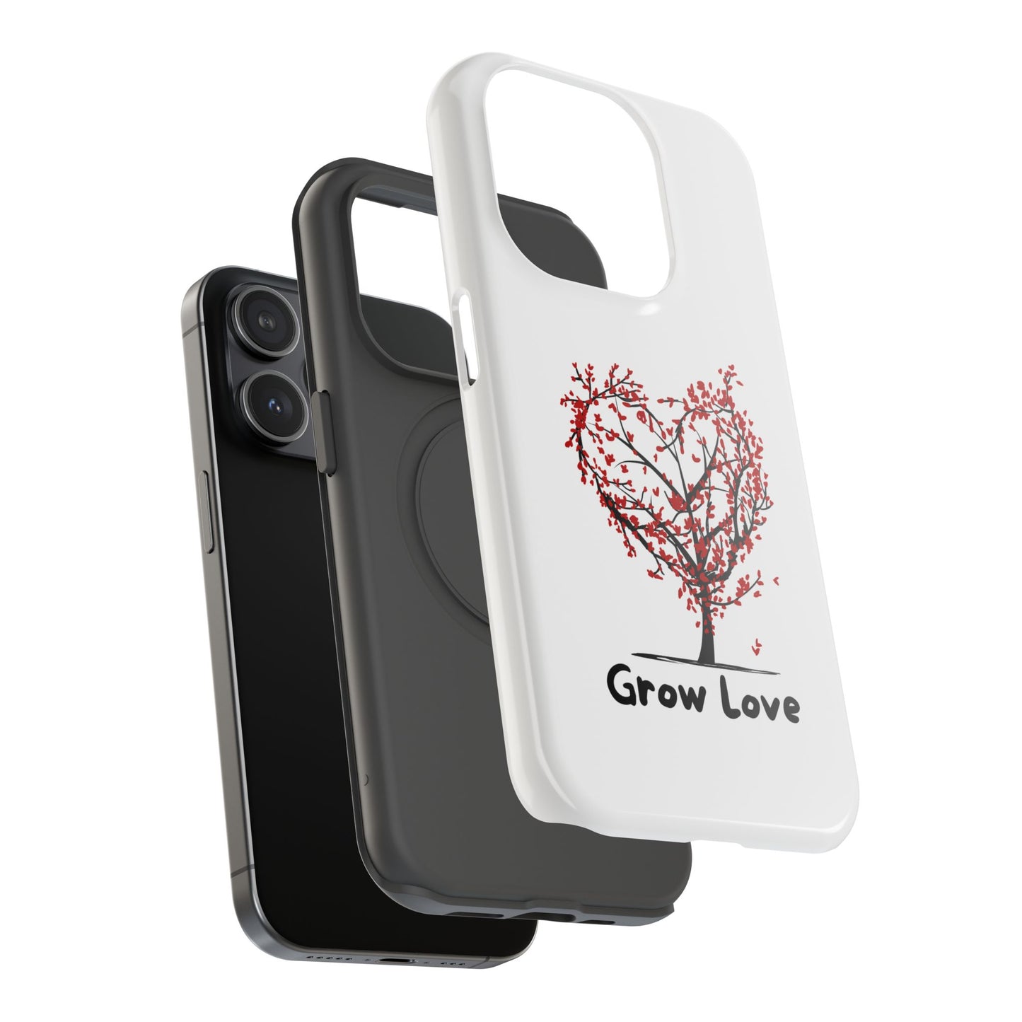 Grow Love Impact-Resistant Phone Case - Heart Tree Design