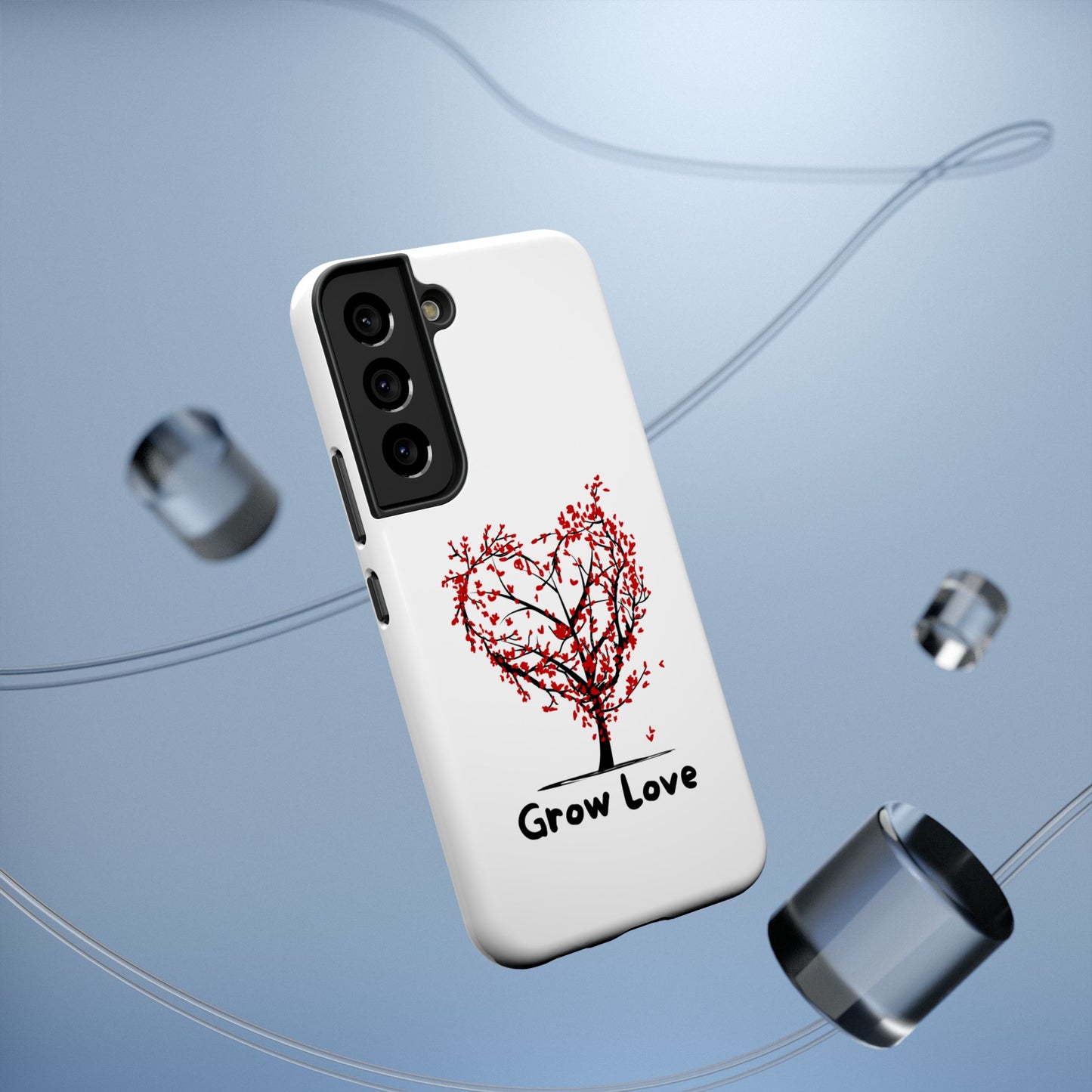 Grow Love Impact-Resistant Phone Case - Heart Tree Design