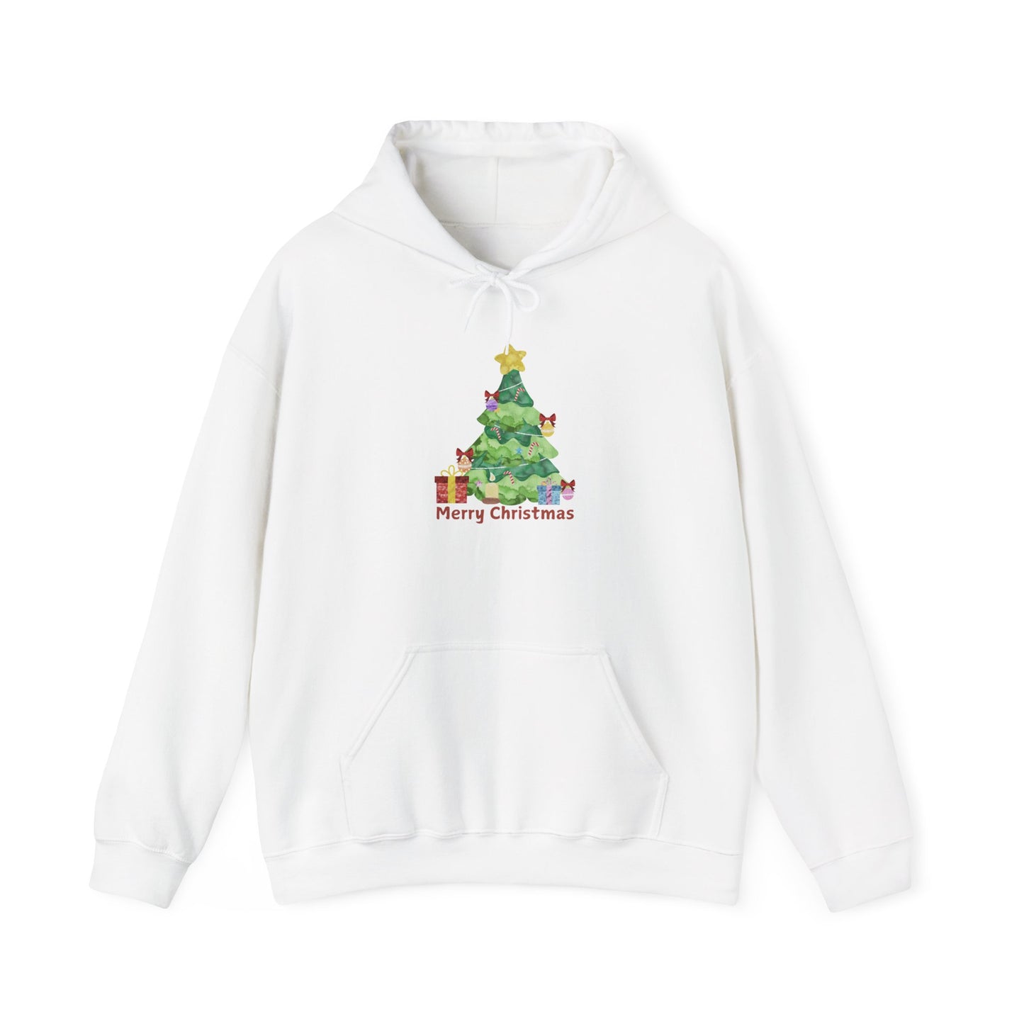 Merry Christmas Tree Hoodie - Unisex Heavy Blend™ Sweatshirt