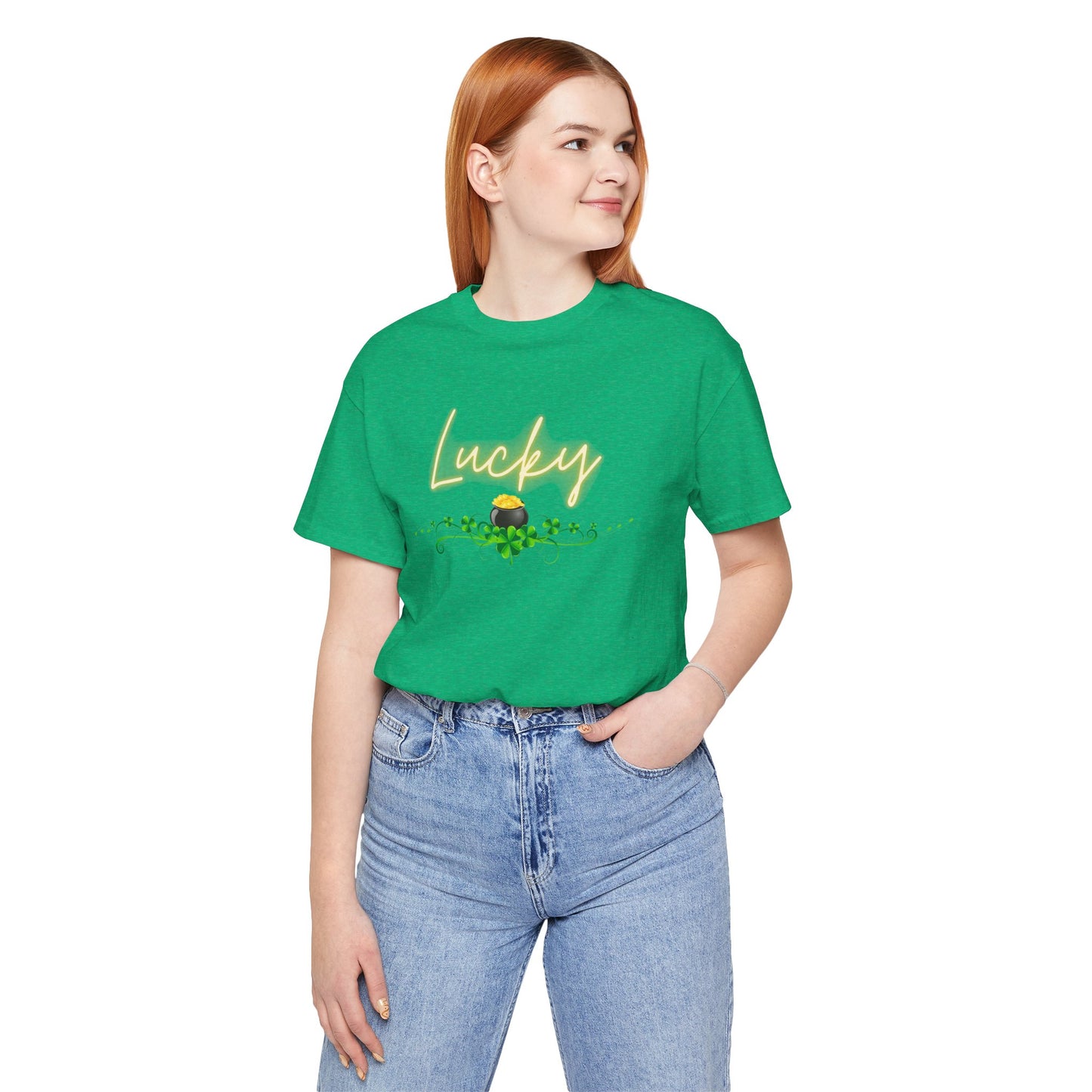 Lucky Clover Unisex Jersey Tee - St. Patrick's Day Inspired Top