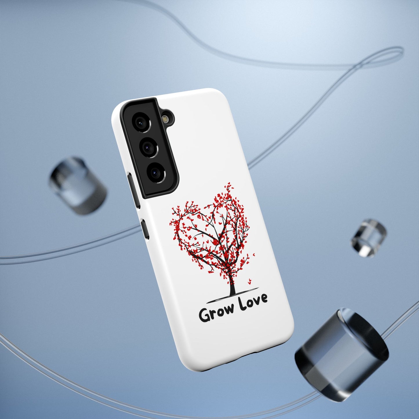 Grow Love Impact-Resistant Phone Case - Heart Tree Design