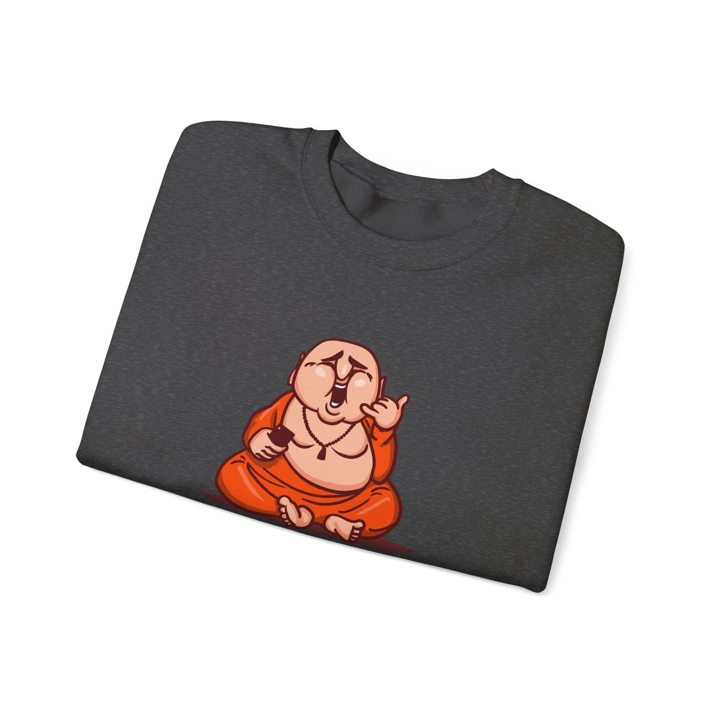 Funny Buddha Graphic Sweatshirt - 'Be F'n Nice'