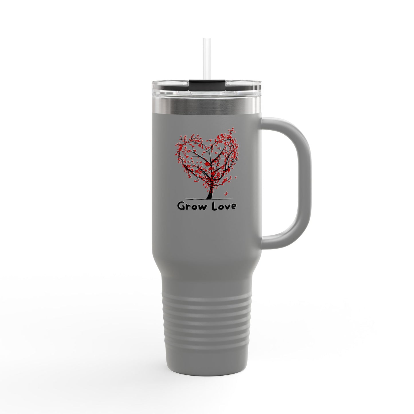 Grow Love Insulated Travel Mug - 40oz Coffee Tumbler for On-the-Go