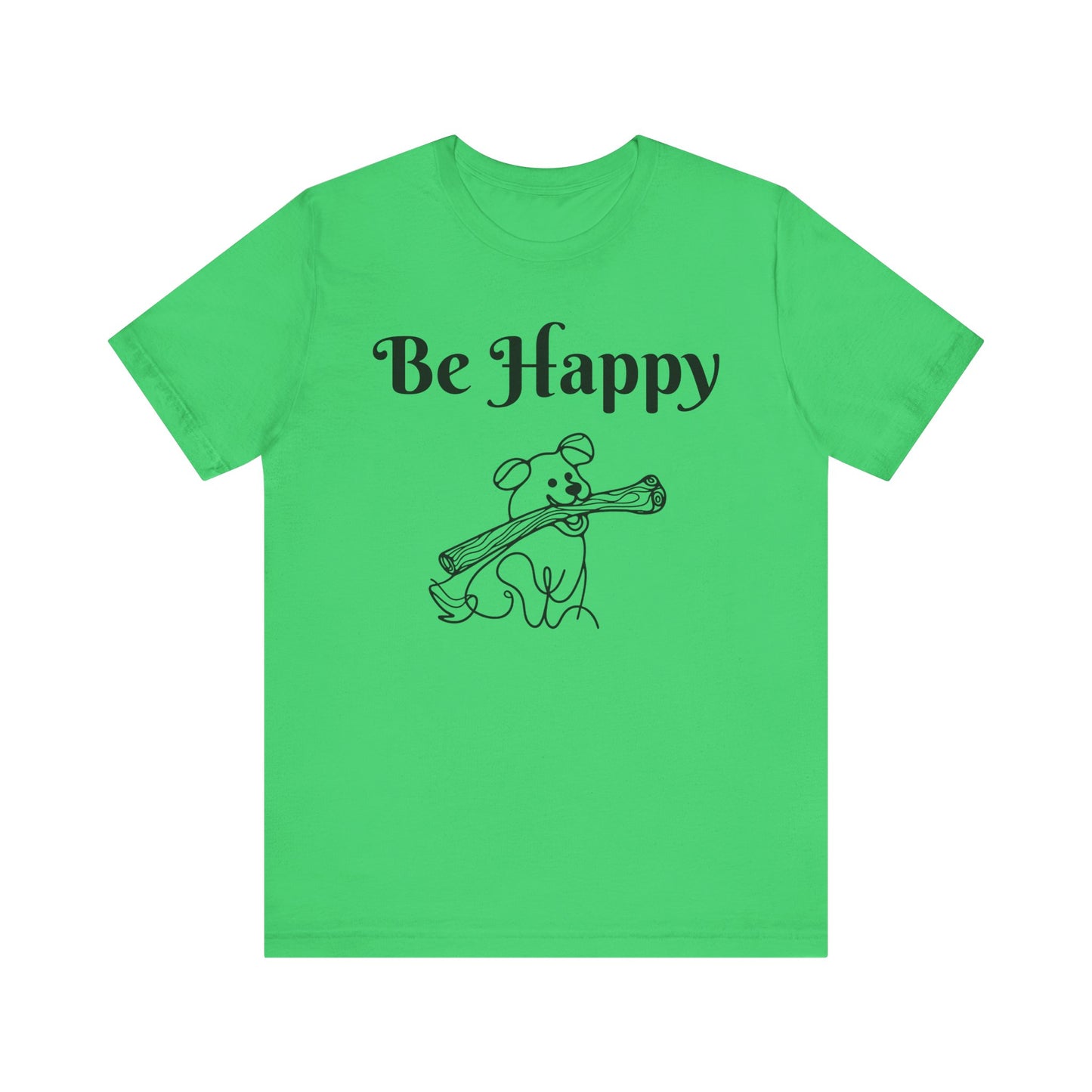 Dog Stick Tee - Spread Happy Unisex Jersey Short Sleeve