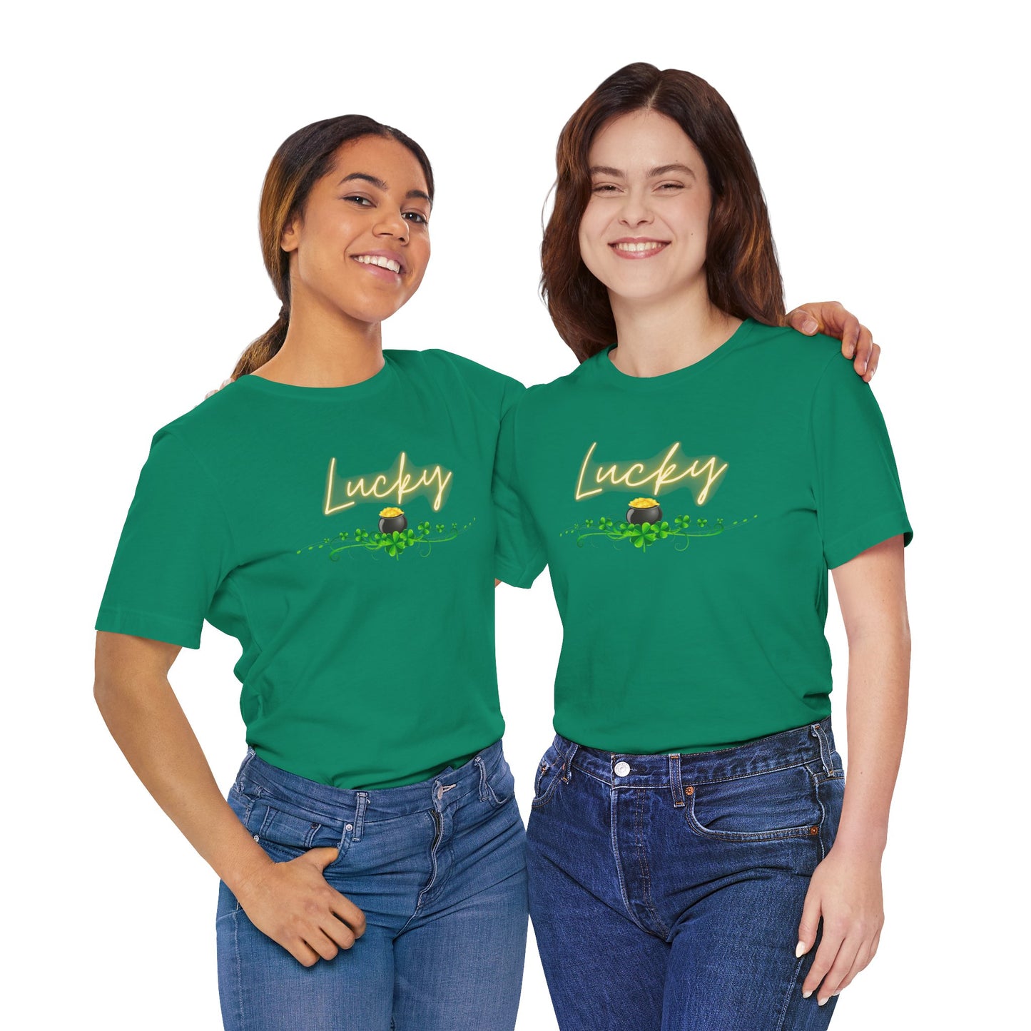 Lucky Clover Unisex Jersey Tee - St. Patrick's Day Inspired Top