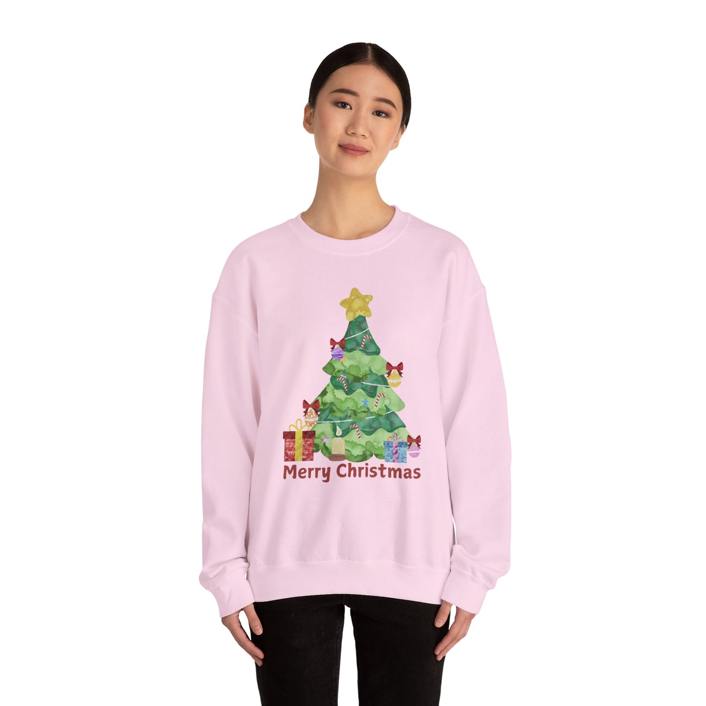 Merry Christmas Crewneck Sweatshirt - Cozy Unisex Holiday Sweater