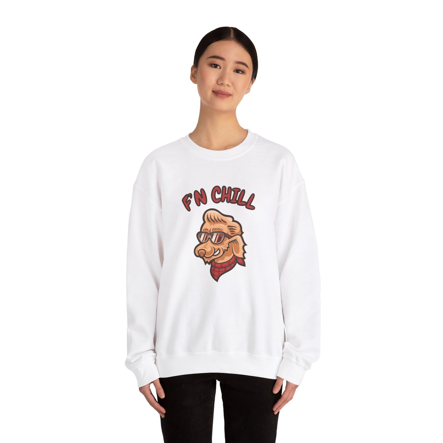 Stay FN Cool Unisex Crewneck Sweatshirt - Comfortable and Fun Style for All Occasions