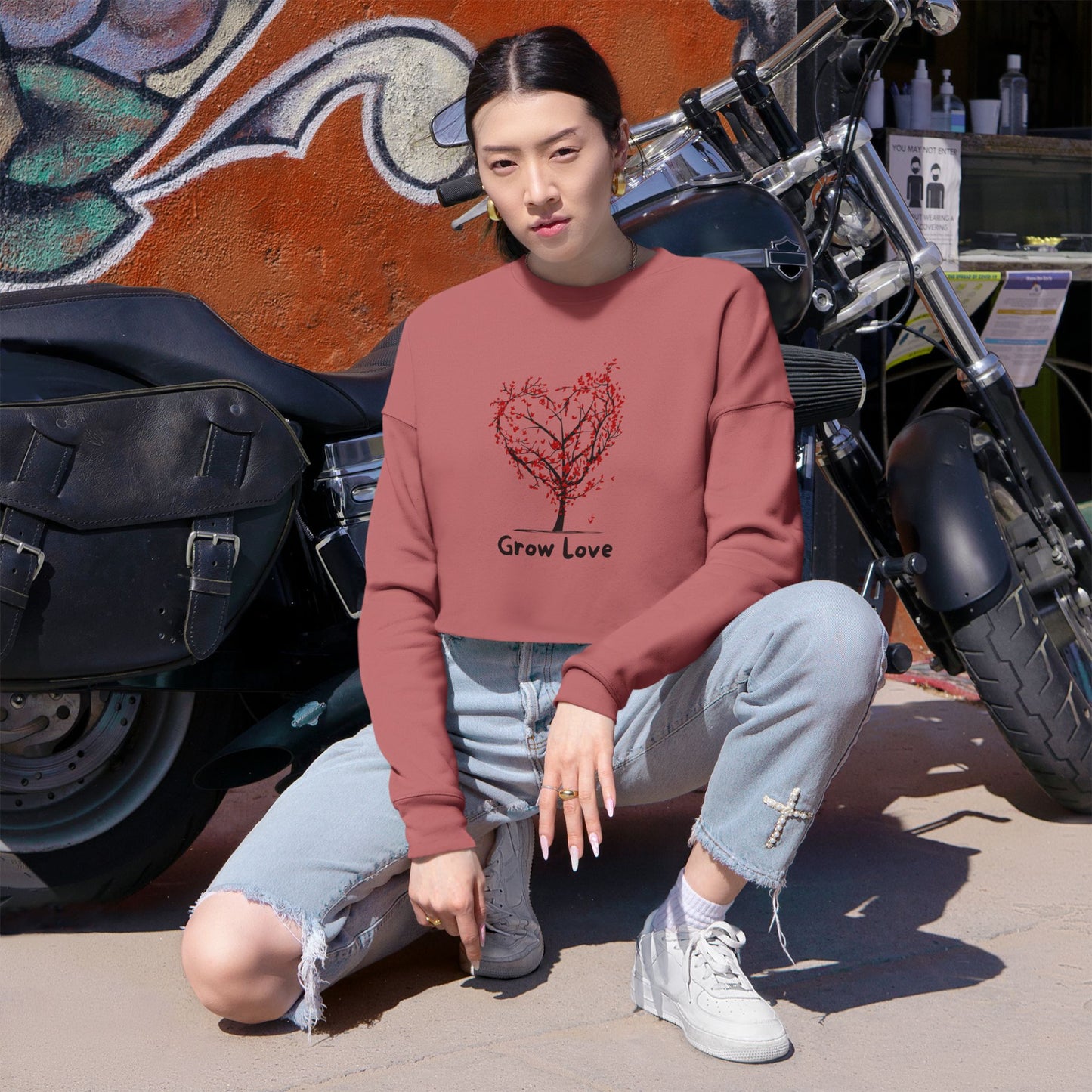 Grow Love Cropped Sweatshirt