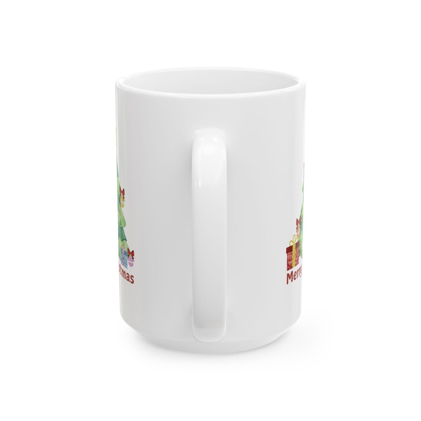 Festive Christmas Tree Ceramic Mug – Merry Christmas Design (11oz & 15oz)