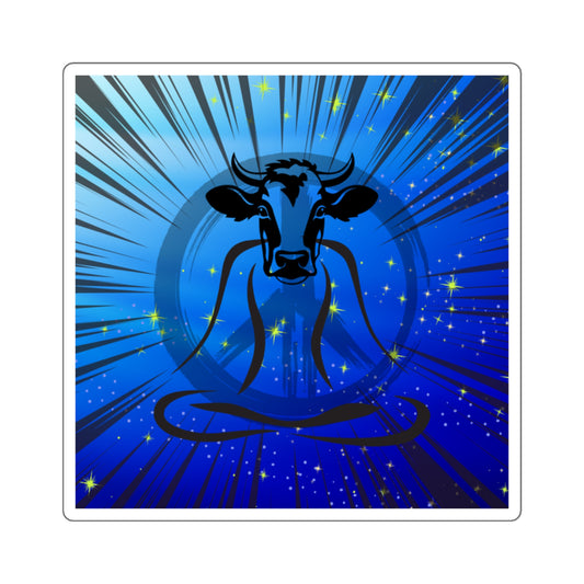 Peace Cow Sticker