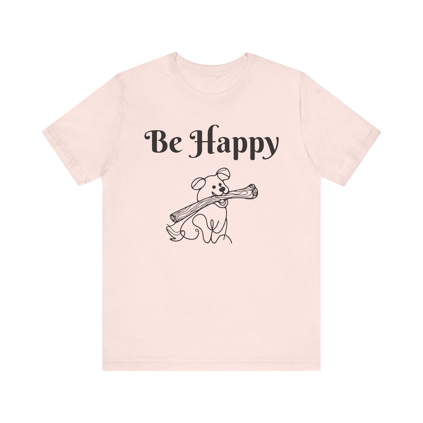 Dog Stick Tee - Spread Happy Unisex Jersey Short Sleeve