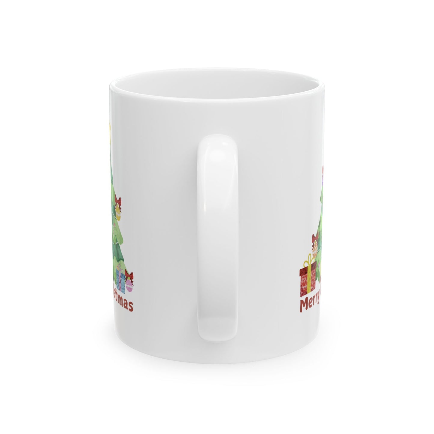 Festive Christmas Tree Ceramic Mug – Merry Christmas Design (11oz & 15oz)