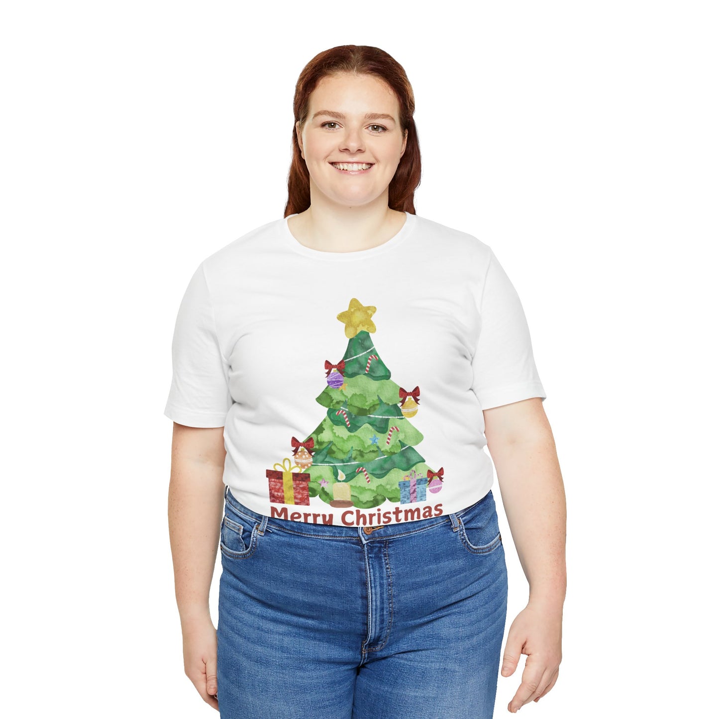 Merry Christmas Unisex Jersey Short Sleeve Tee - Festive Holiday Shirt