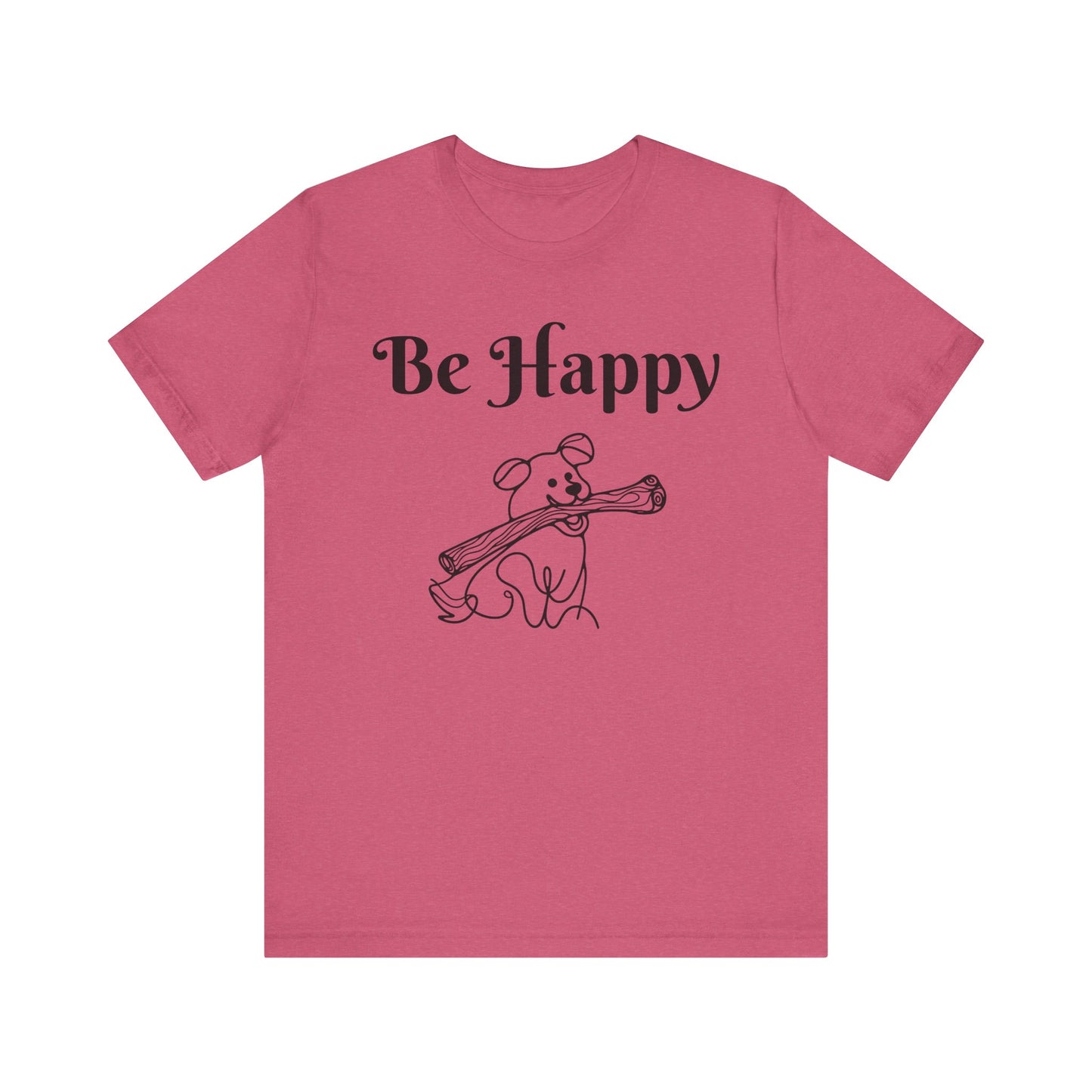 Dog Stick Tee - Spread Happy Unisex Jersey Short Sleeve