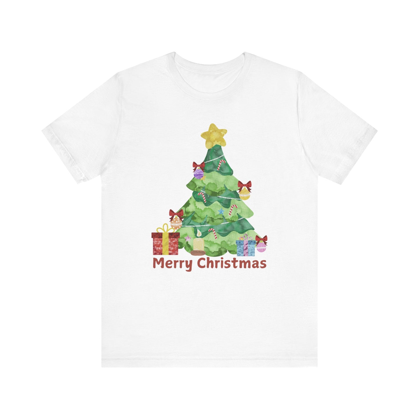 Merry Christmas Unisex Jersey Short Sleeve Tee - Festive Holiday Shirt