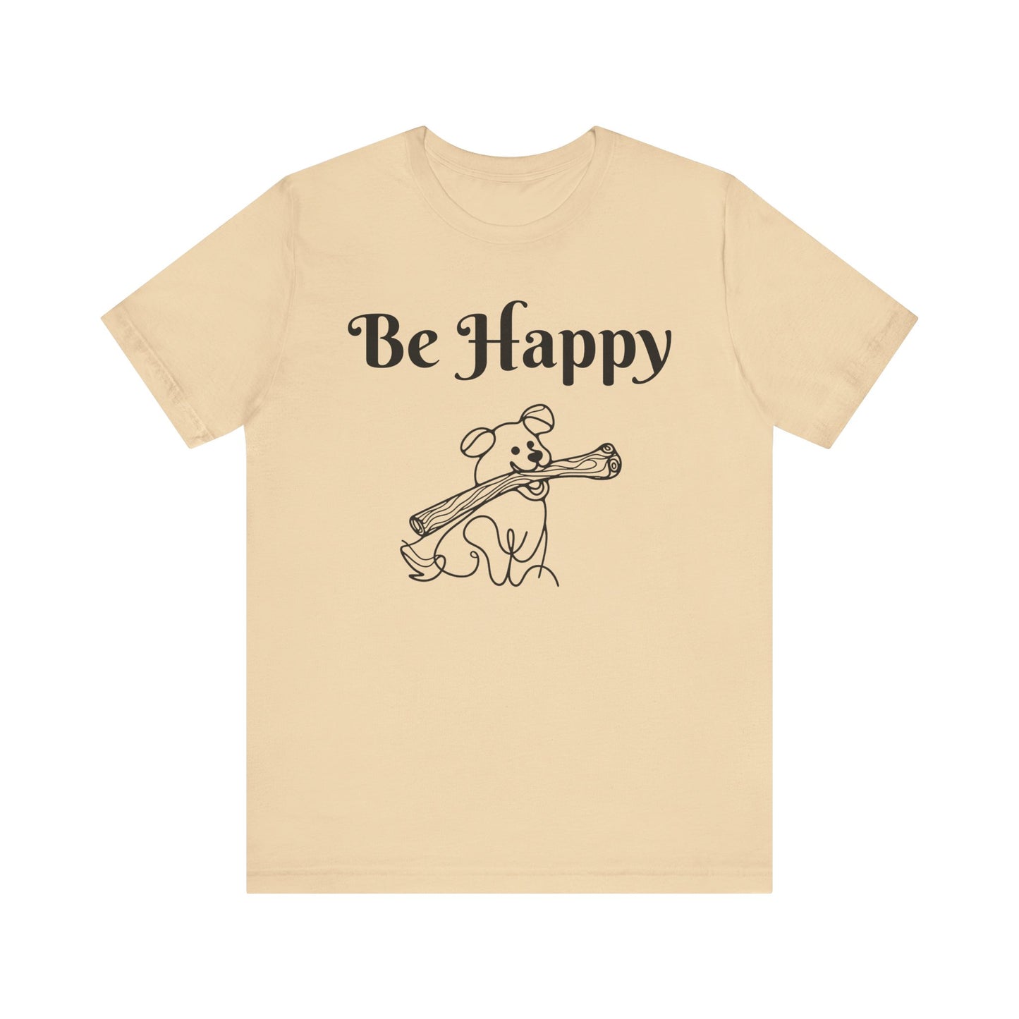 Dog Stick Tee - Spread Happy Unisex Jersey Short Sleeve