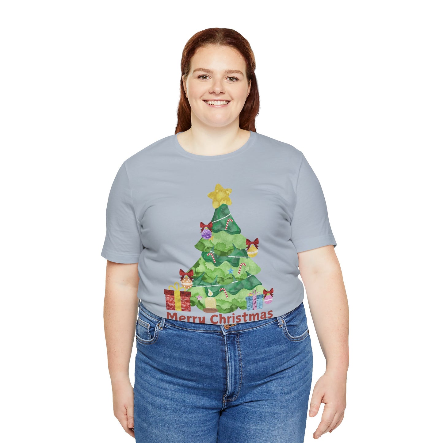 Merry Christmas Unisex Jersey Short Sleeve Tee - Festive Holiday Shirt